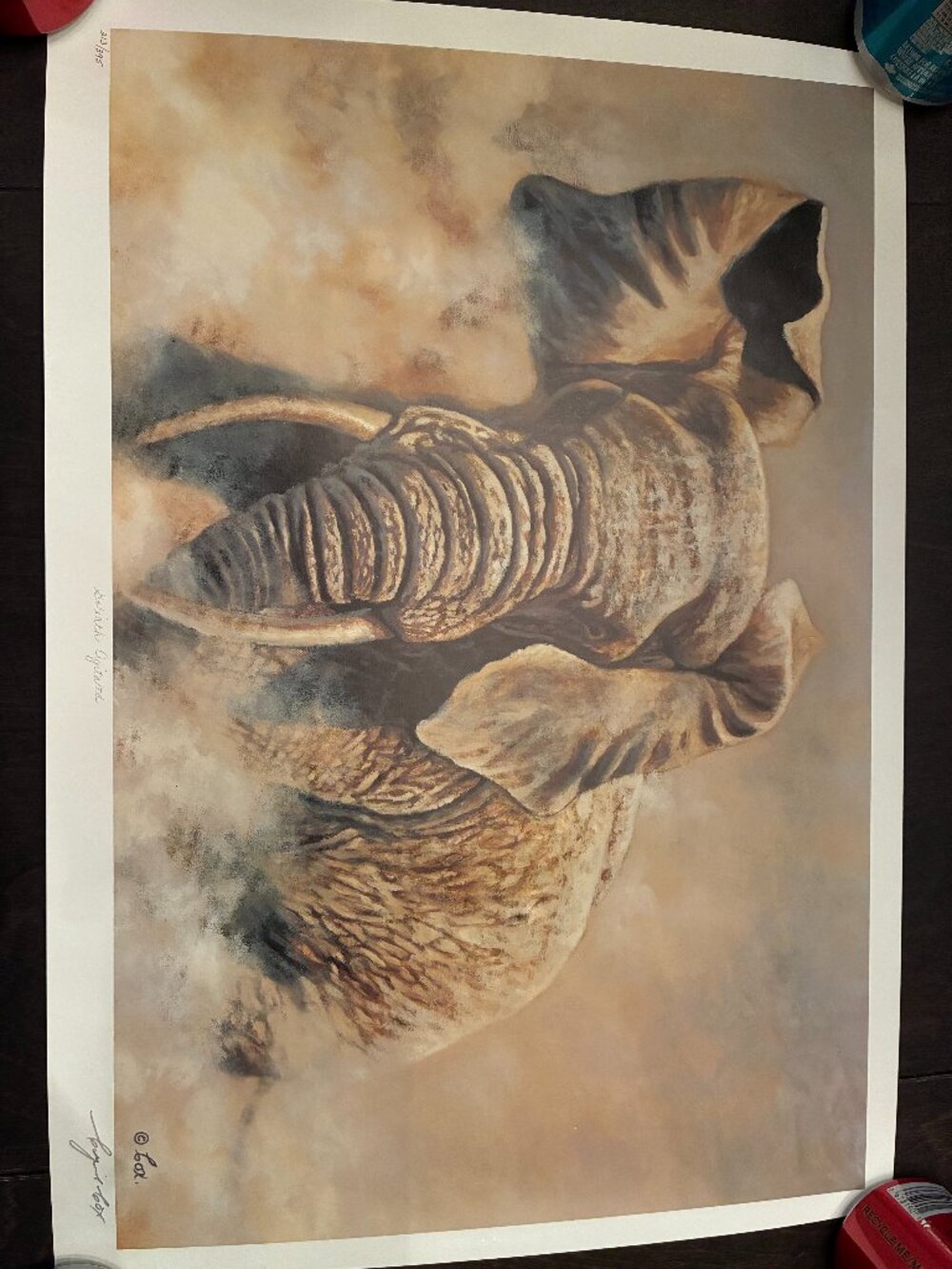 "Goliath Agitated" by Canadian Wildlife artist Cyril Cox - signed and numbered